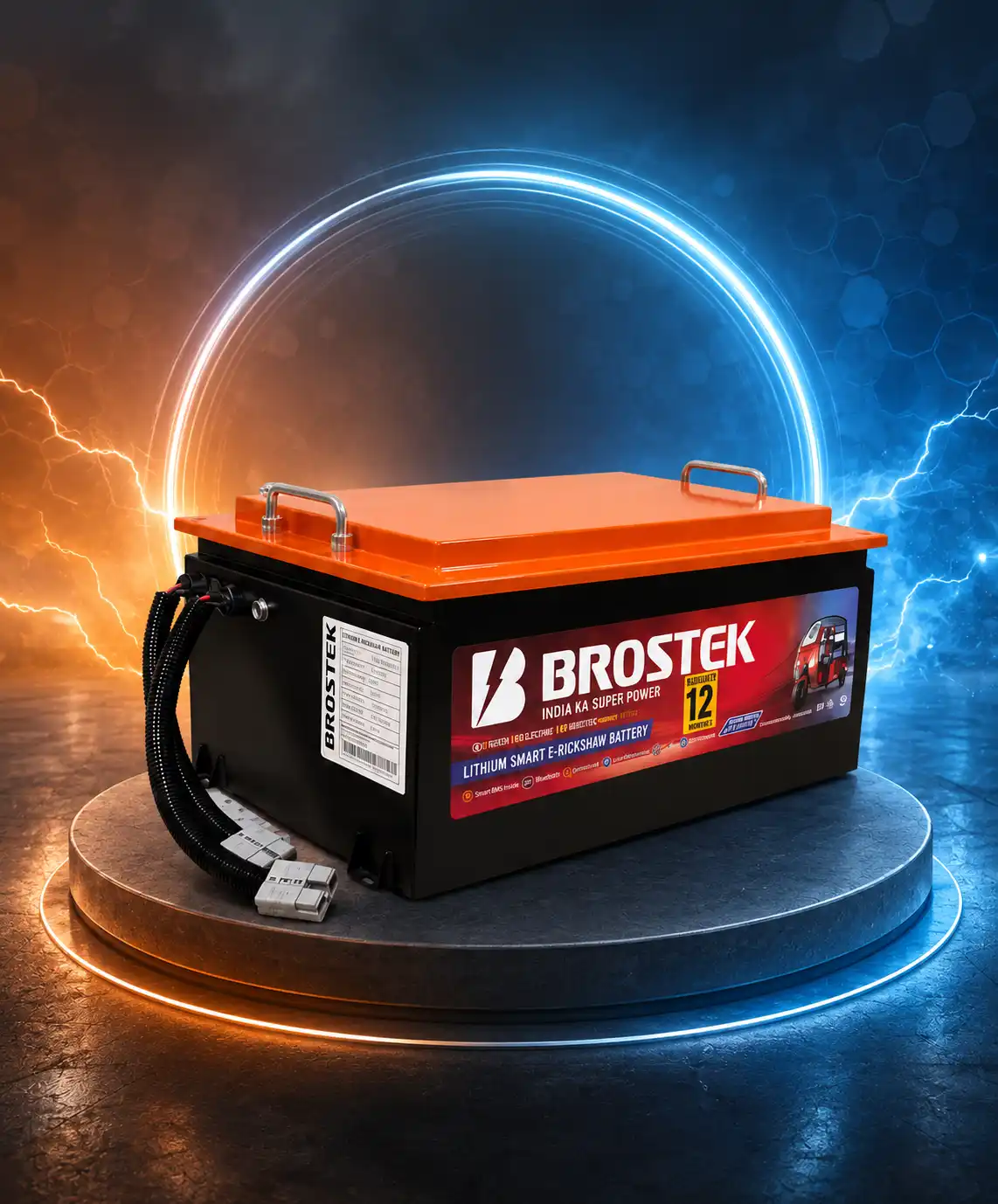 Lithium Smart E-Rickshaw Battery